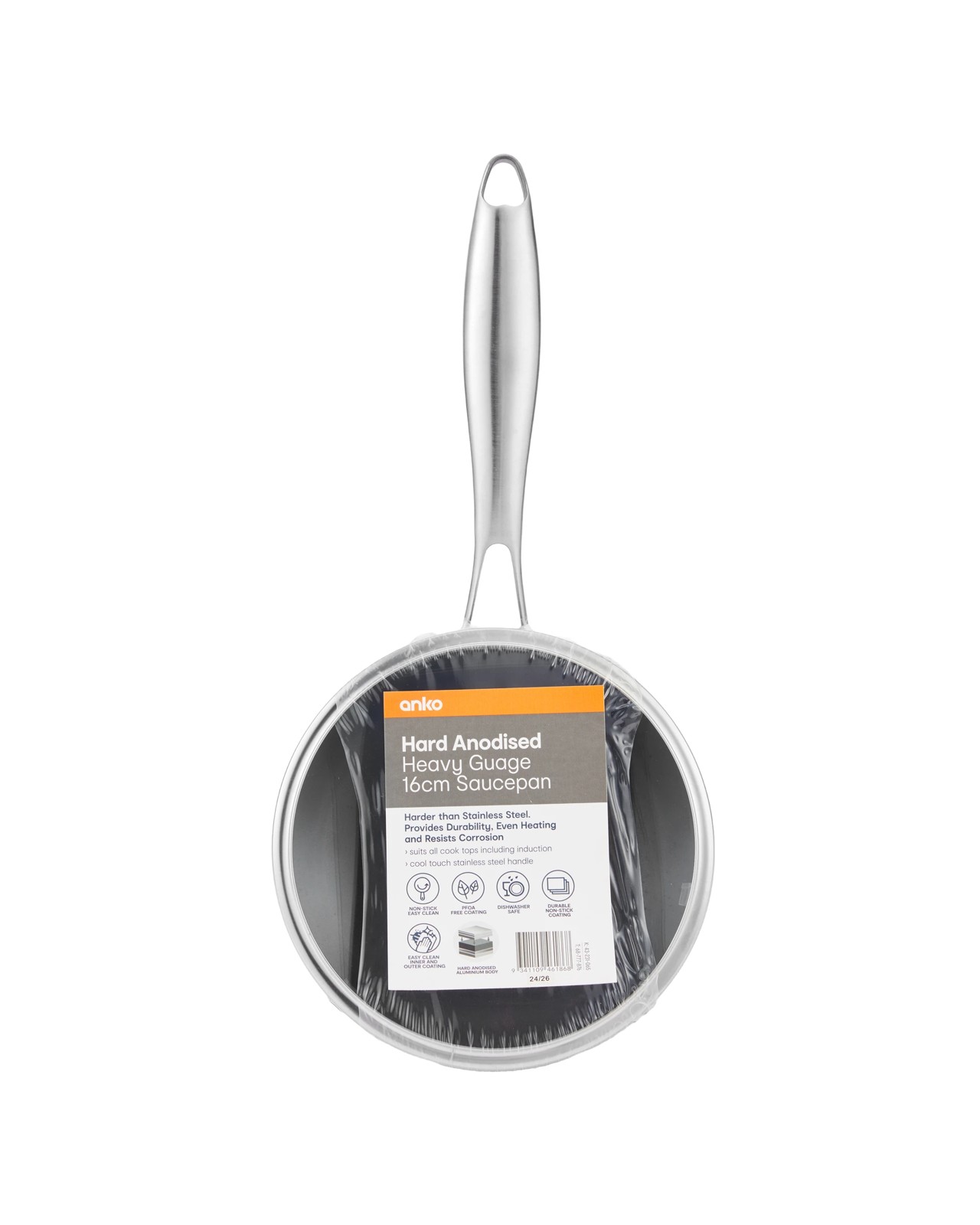 Anodised Non-Stick Saucepan - Anko 6 of 6