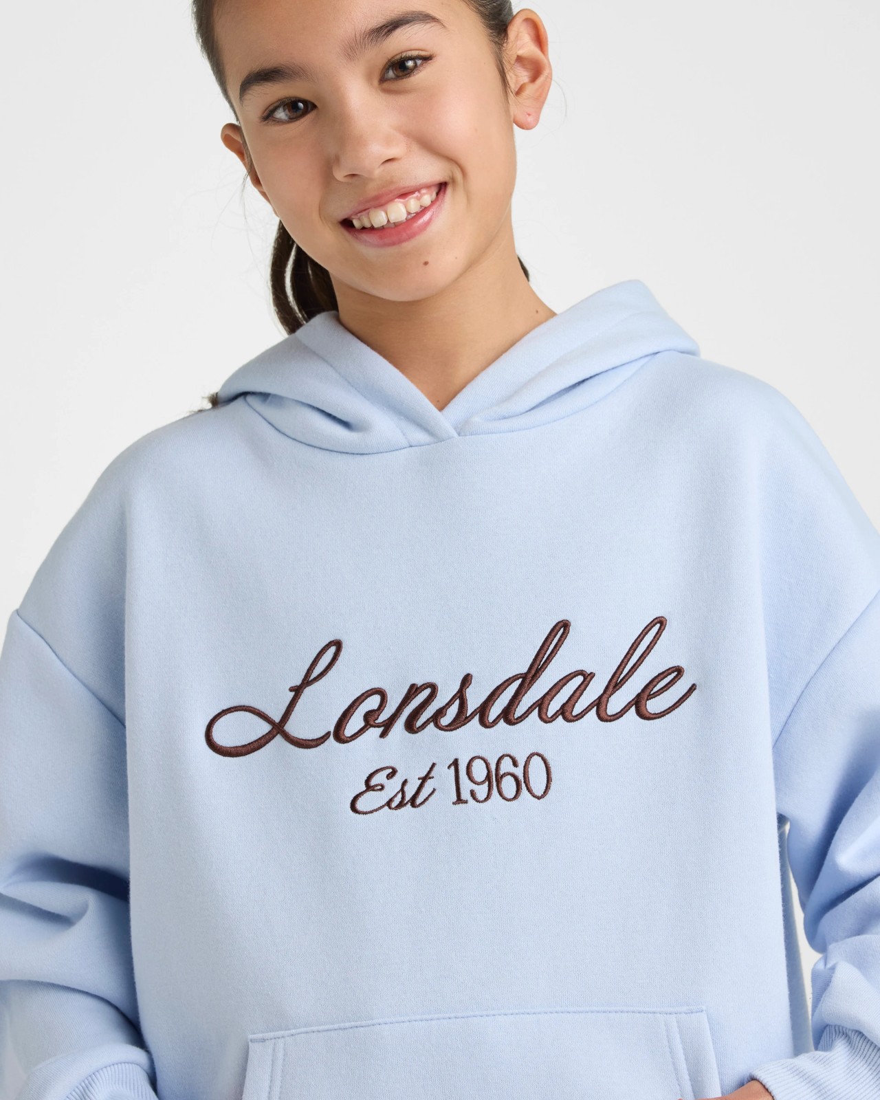 Lonsdale London Fleece Hoodie - Light Blue 3 of 5
