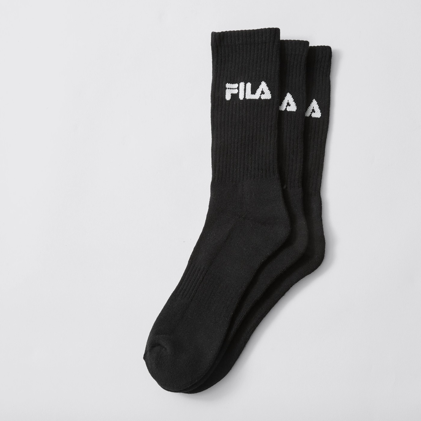 Fila 3 Pack Sports Crew Socks - Black 2 of 2