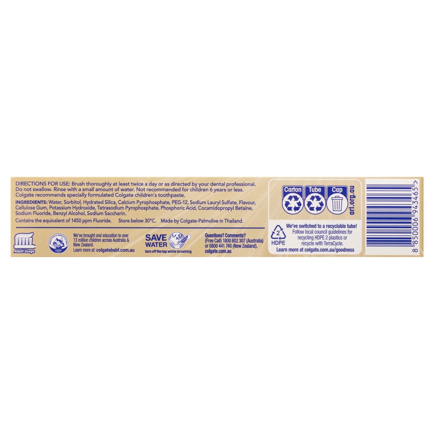 Colgate Advance Whitening Tartar Control Fluoride Toothpaste 3 of 5