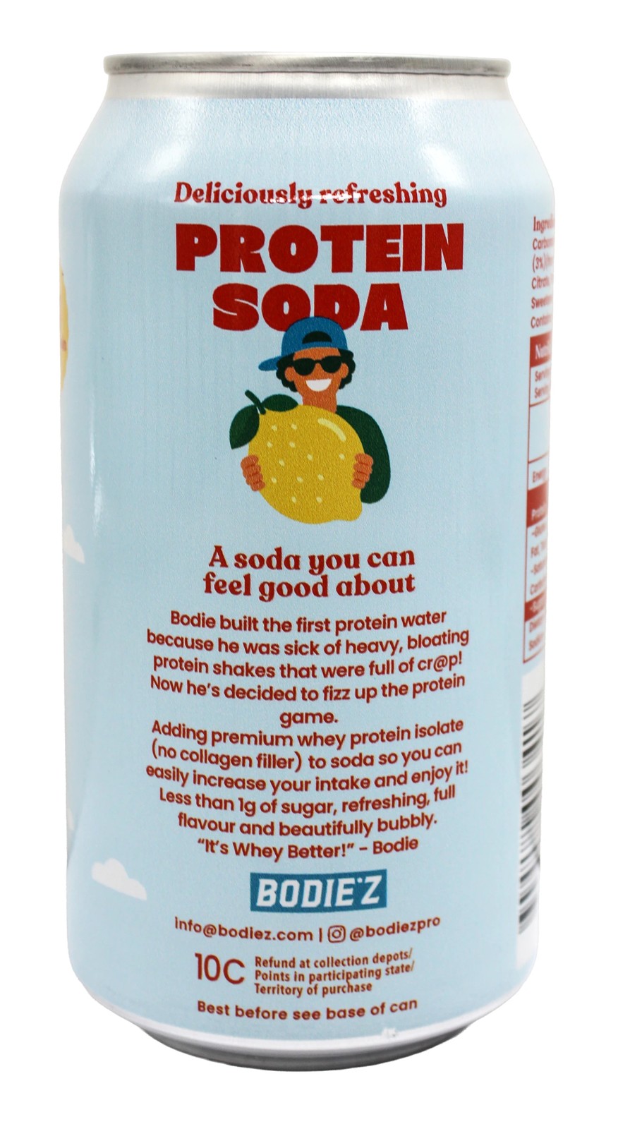 Bodiez Protein Cola Lemon Splash Flavour Drink 375ml 3 of 4
