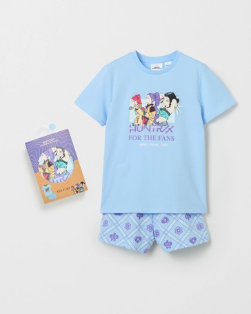 Licensed KPop Demon Hunters Australian Cotton Older Girls Pyjama Set
