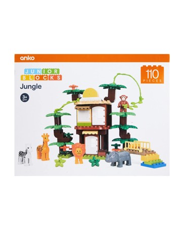 110 Piece Junior Blocks: Jungle