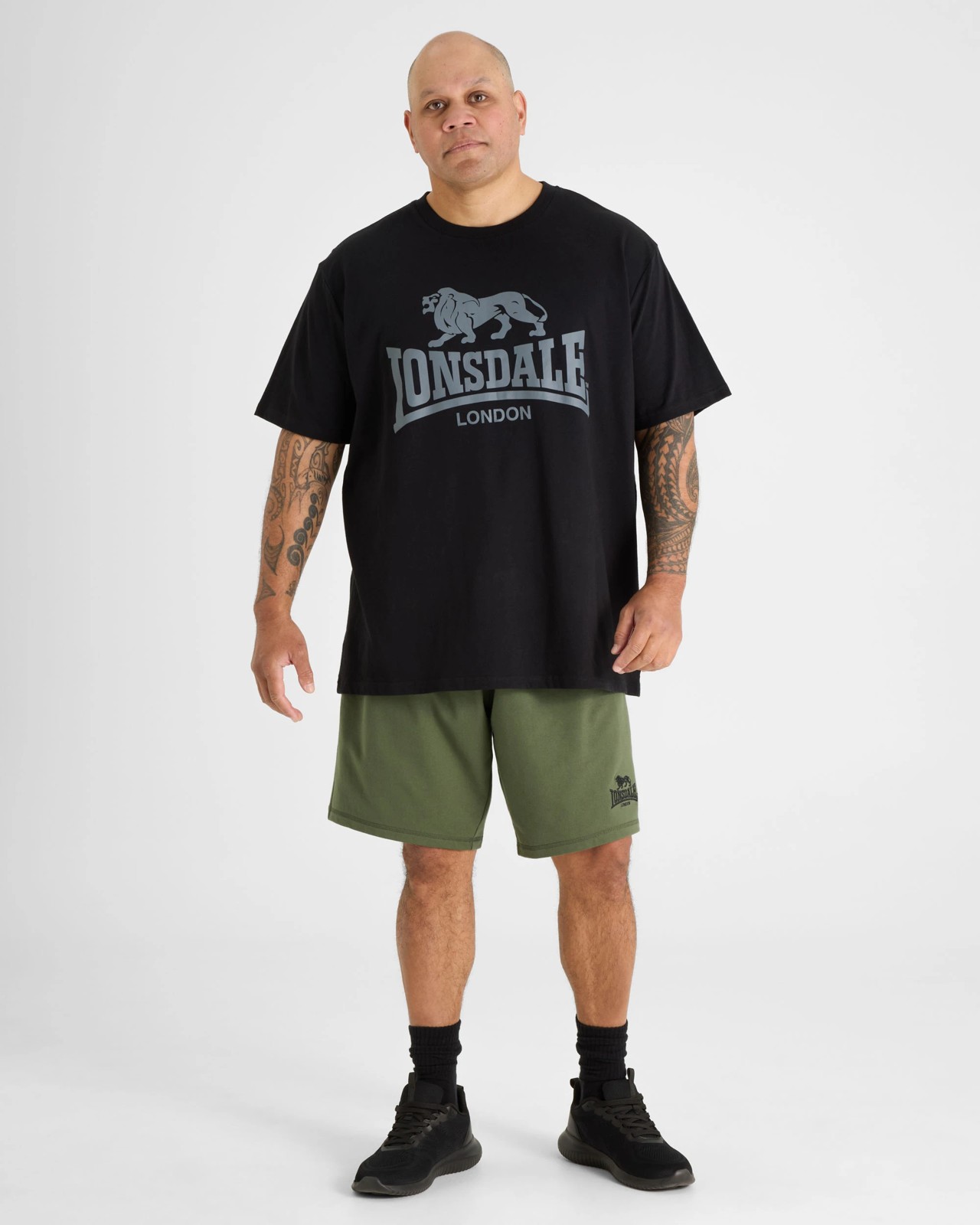 Lonsdale London Plus Size T-Shirt - Black 5 of 5