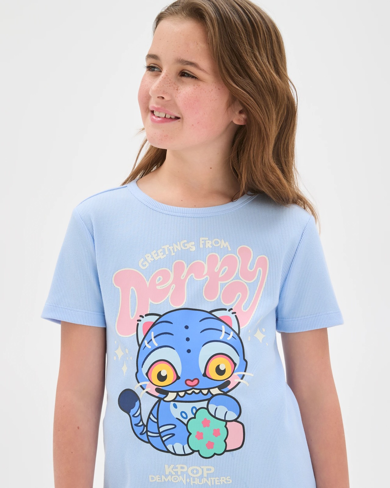 KPop Demon Hunters Derpy Licensed Australian Cotton Girls Elevated Pyjama Set 3 of 6