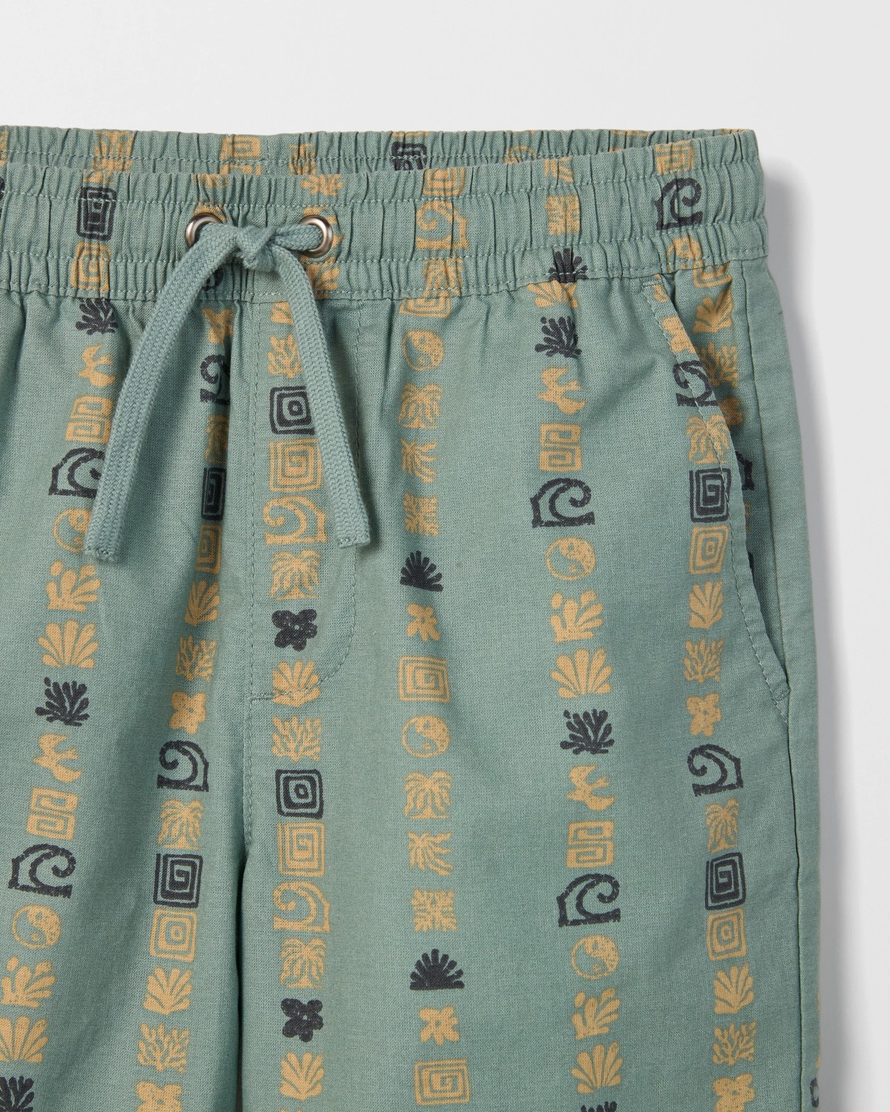 Australian Cotton Printed Shorts - Chinois Green 4 of 5