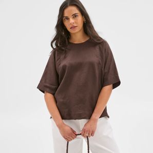 European Linen Seamed T-Shirt product image