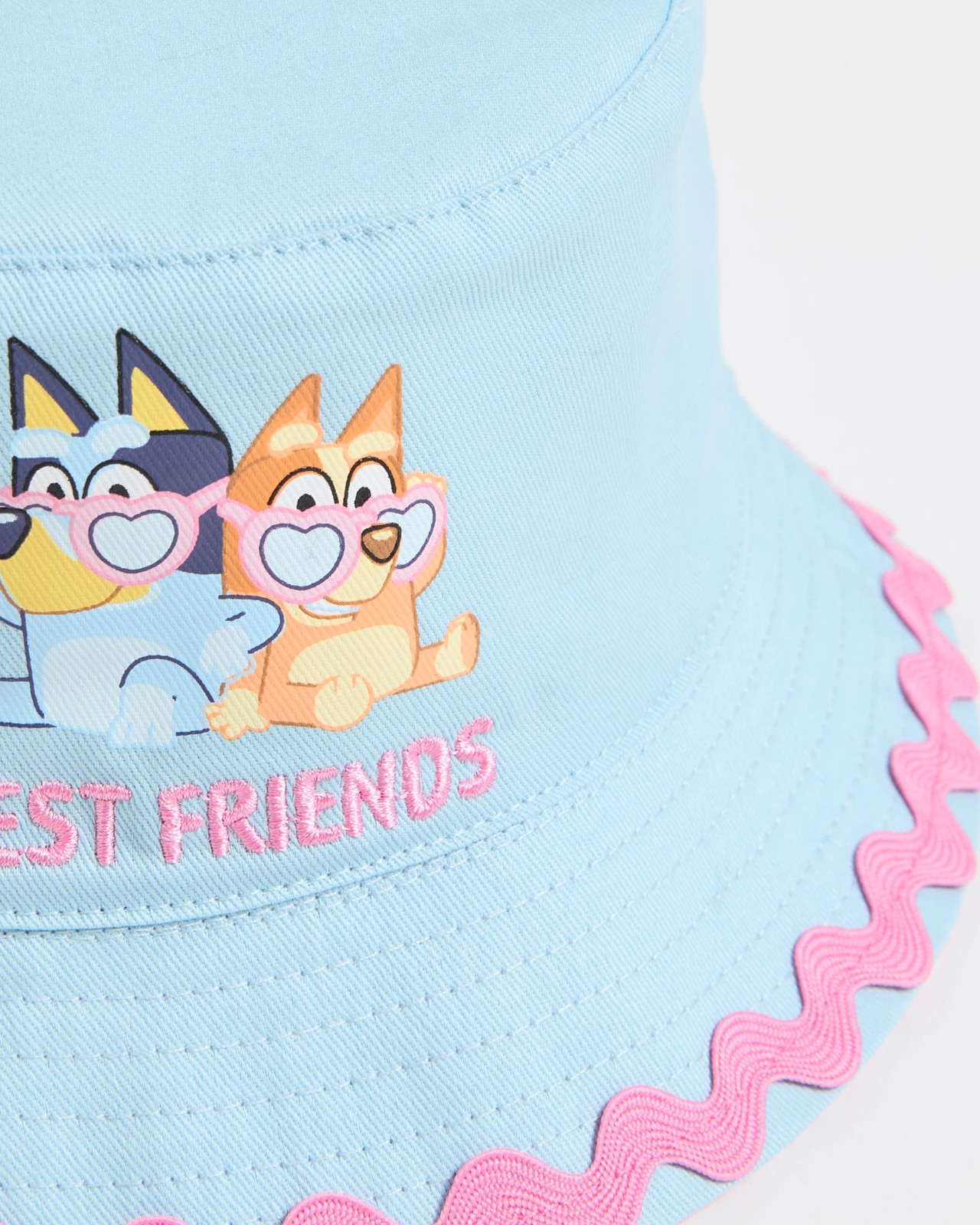 Bluey Cotton Ric Rac Bucket Hat 2 of 3