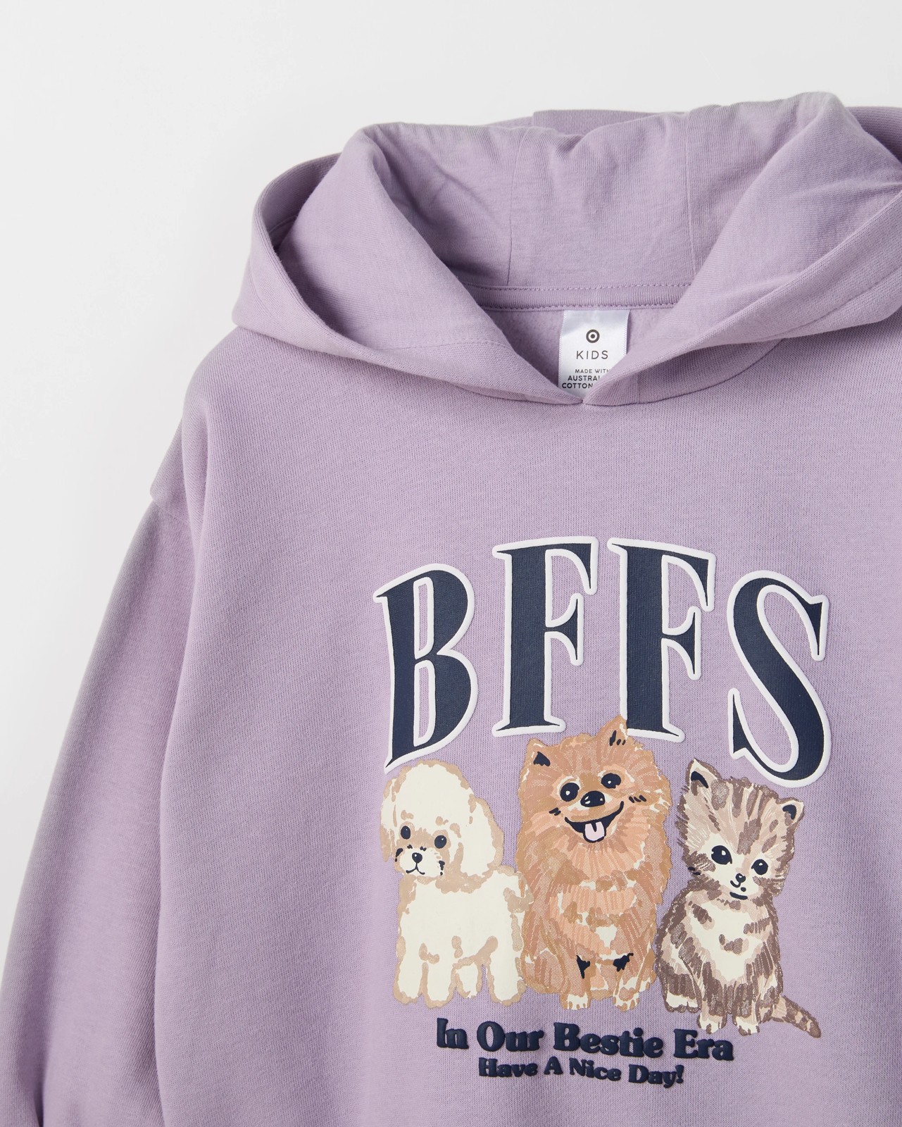 Australian Cotton Blend Fashion Hoodie - Cat Sport Purple 2 of 2