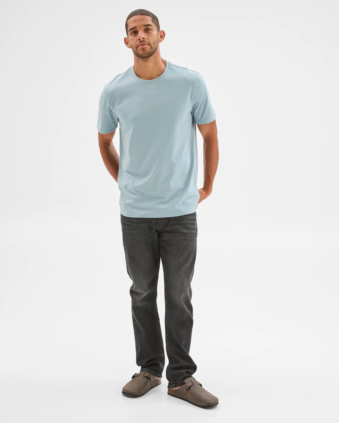 Australian Cotton T-Shirt - Dusty Teal 2 of 6
