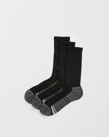 Maxx Australian Cotton Blend 3 Pack Sport Crew Socks
