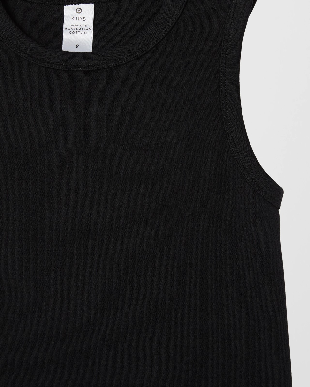 Australian Cotton Essential Interlock Tank Top - Black 6 of 6