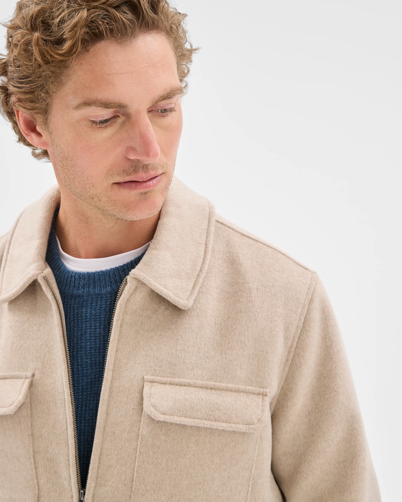 Preview Melton Jacket - Neutral 5 of 6