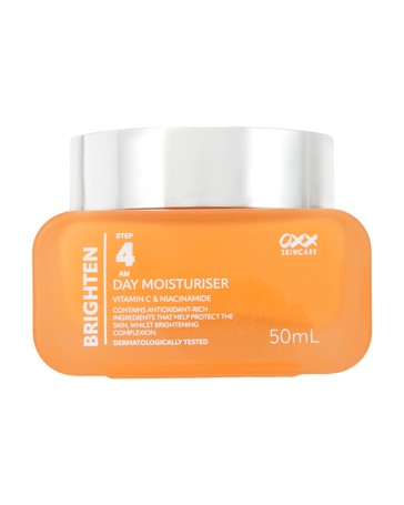 OXX Skincare Brighten Step 4 AM Day Moisturiser 50ml - Vitamin C and Niacinamide