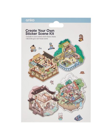 Anko Create Your Own Sticker Scene Kit - Rooms