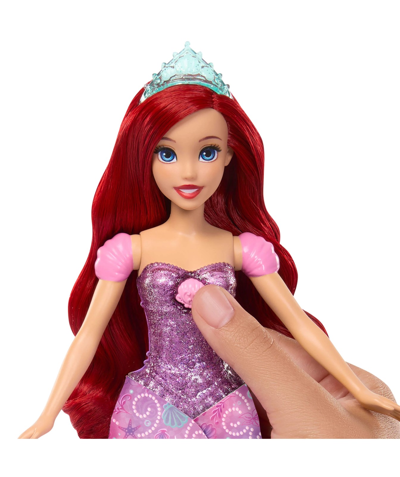 Disney Princess Ariel Human to Mermaid Transforming Fashion Doll with Flounder & 2 Accessories 5 of 6