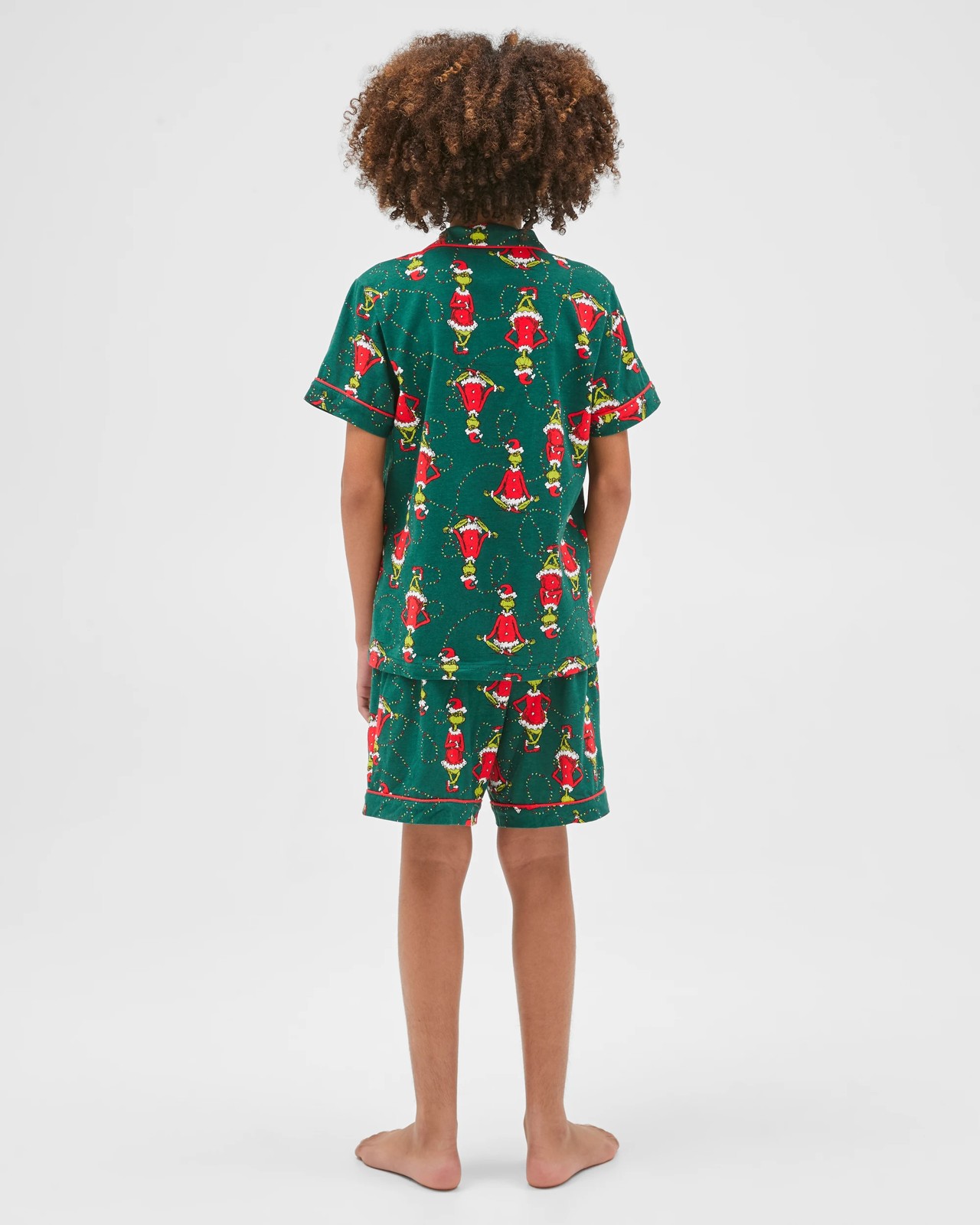 Family Matching Christmas Australian Cotton Older Kids Pyjama Set - Grinch 6 of 6