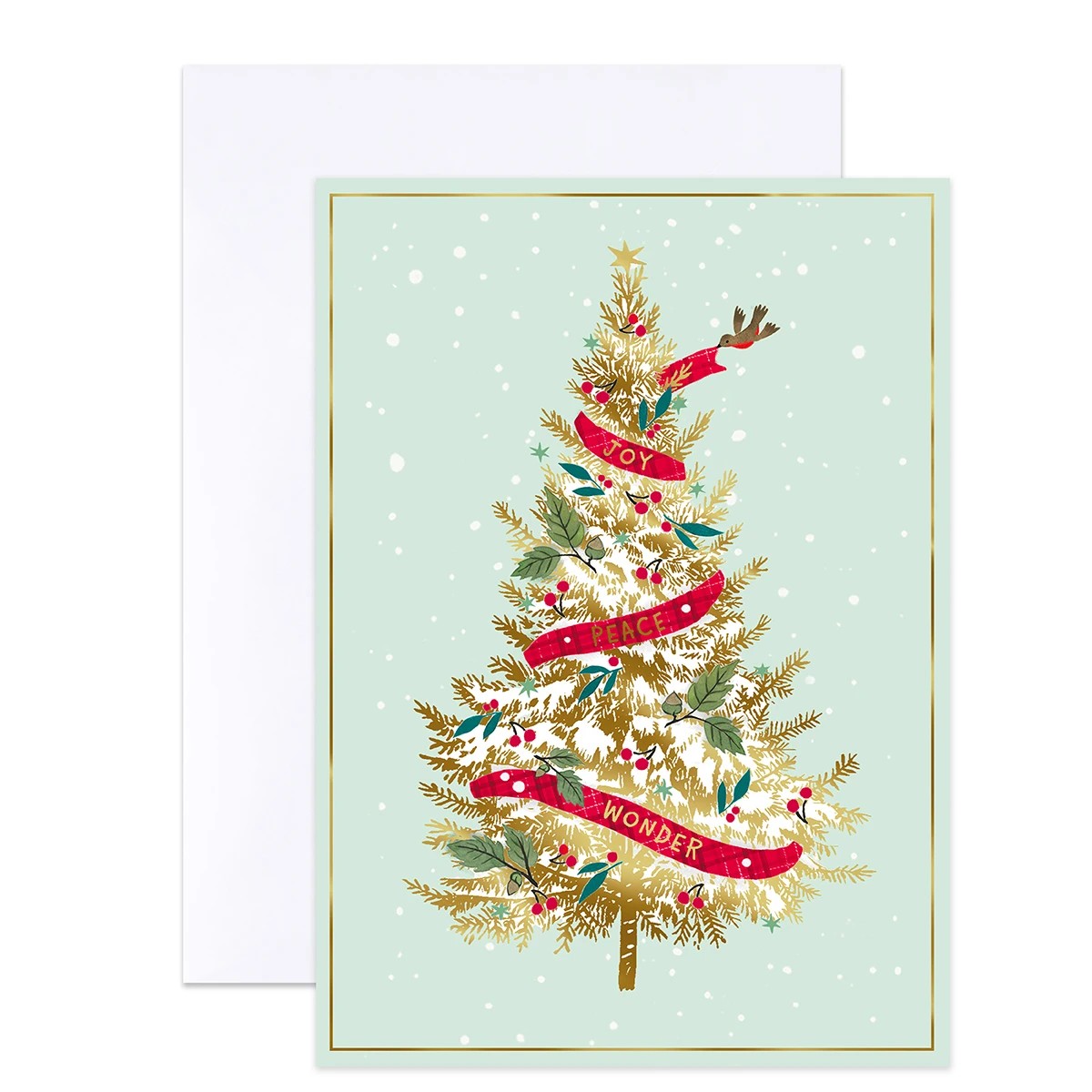 10 Pack Hallmark Boxed Christmas Cards - Tree and Deer 3 of 6