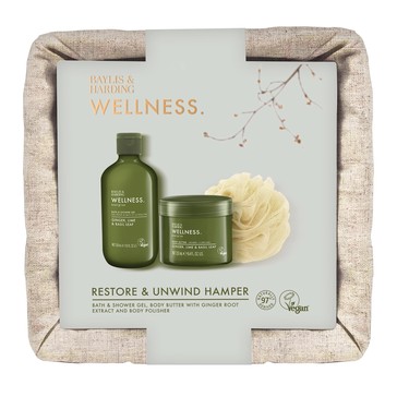 Baylis & Harding 3 Pack Wellness Restore & Unwind Hamper Gift Set