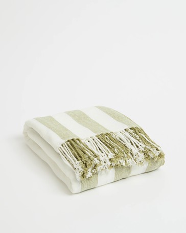 Chenille Stripe Throw