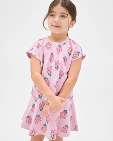 Australian Cotton Blend Fashion T-Shirt and Skort Set