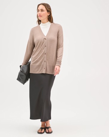 Preview Long Sleeve Boxy Cardigan