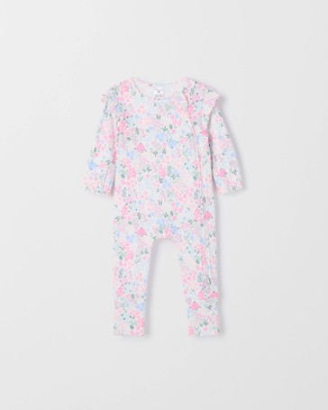 Baby Organic Cotton Pointelle Rib Coverall