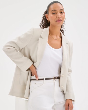 Relaxed Single Breasted Summer Blazer
