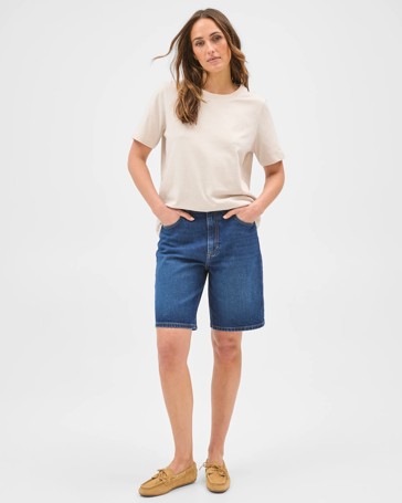 Boy Bermuda Denim Shorts