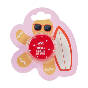 Gingerbread Man Lip Balm, Vanilla Scented - OXX Cosmetics