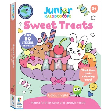 Junior Kaleidoscope Sweet Treats Colouring Kit - Book