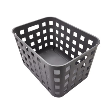 45L Rectangle Trellis Basket with Lid, Charcoal - Anko