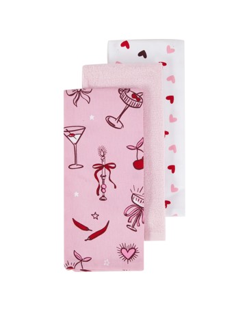 Anko 3 Pack Cin Cin Tea Towels