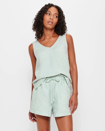 Green and hotsell white shorts