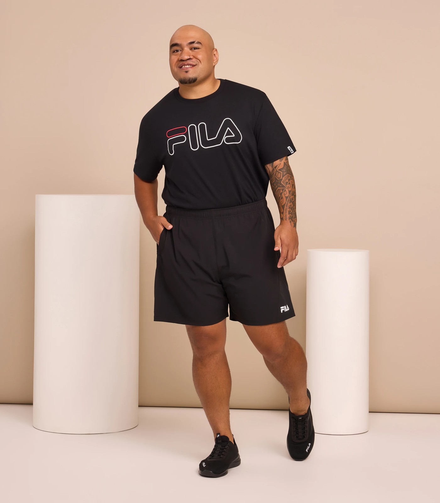 Fila plus size on sale shorts