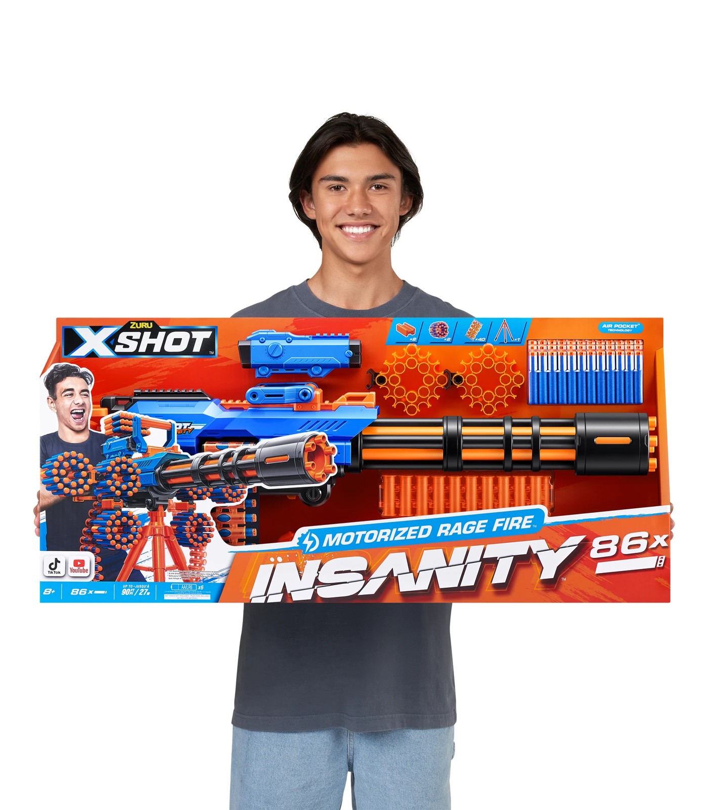 X-Shot Insanity Motorized Rage Fire (72 Darts) by ZURU | Target Australia