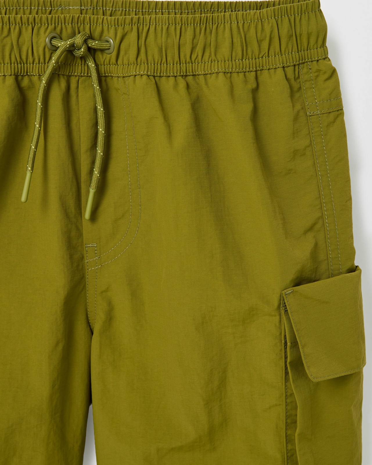 Knee Length Cargo Shorts - Green 2 of 2