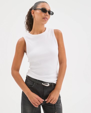 Australian Cotton Ribbed Tank Top