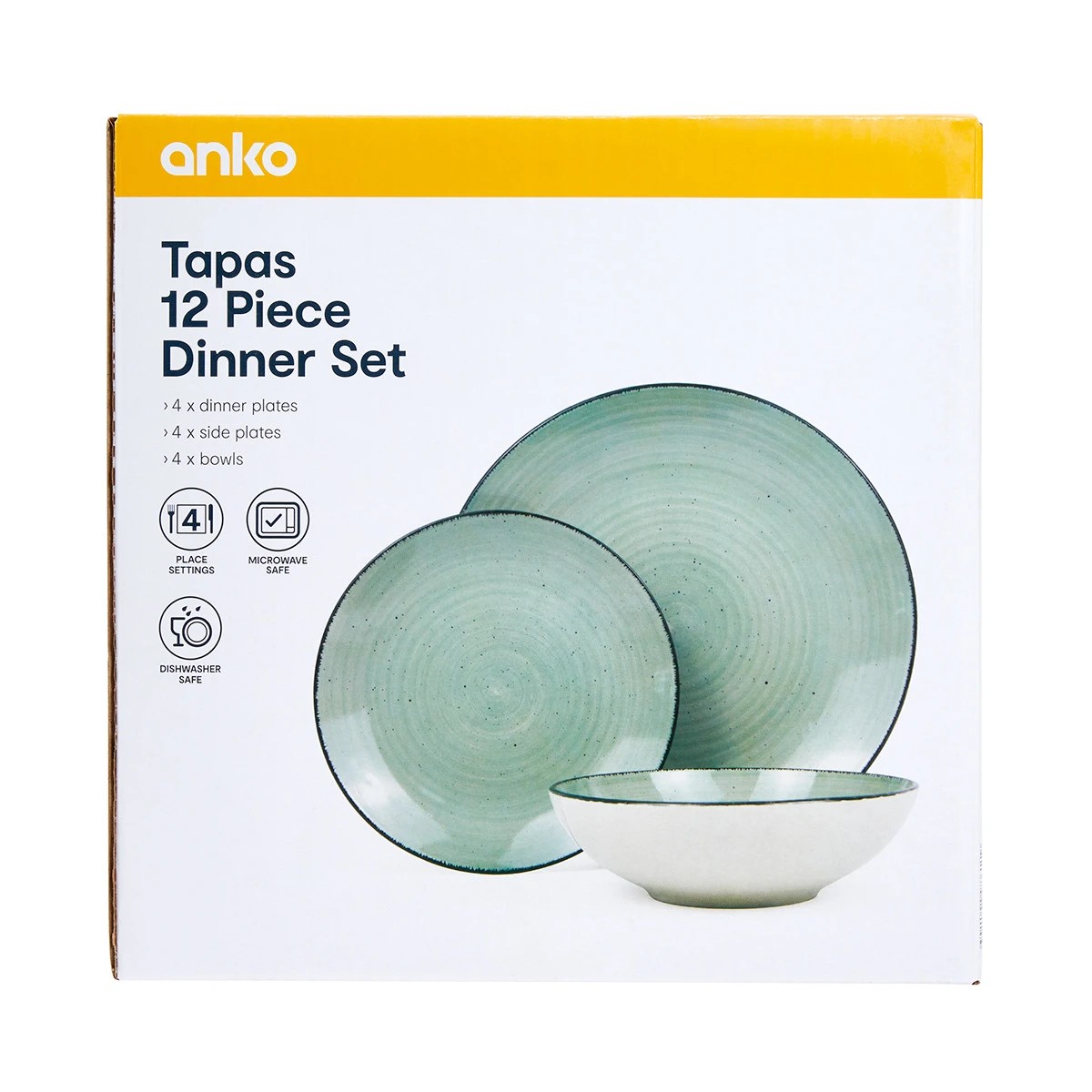 Tapas Dinner Set 12 Piece Anko Target Australia