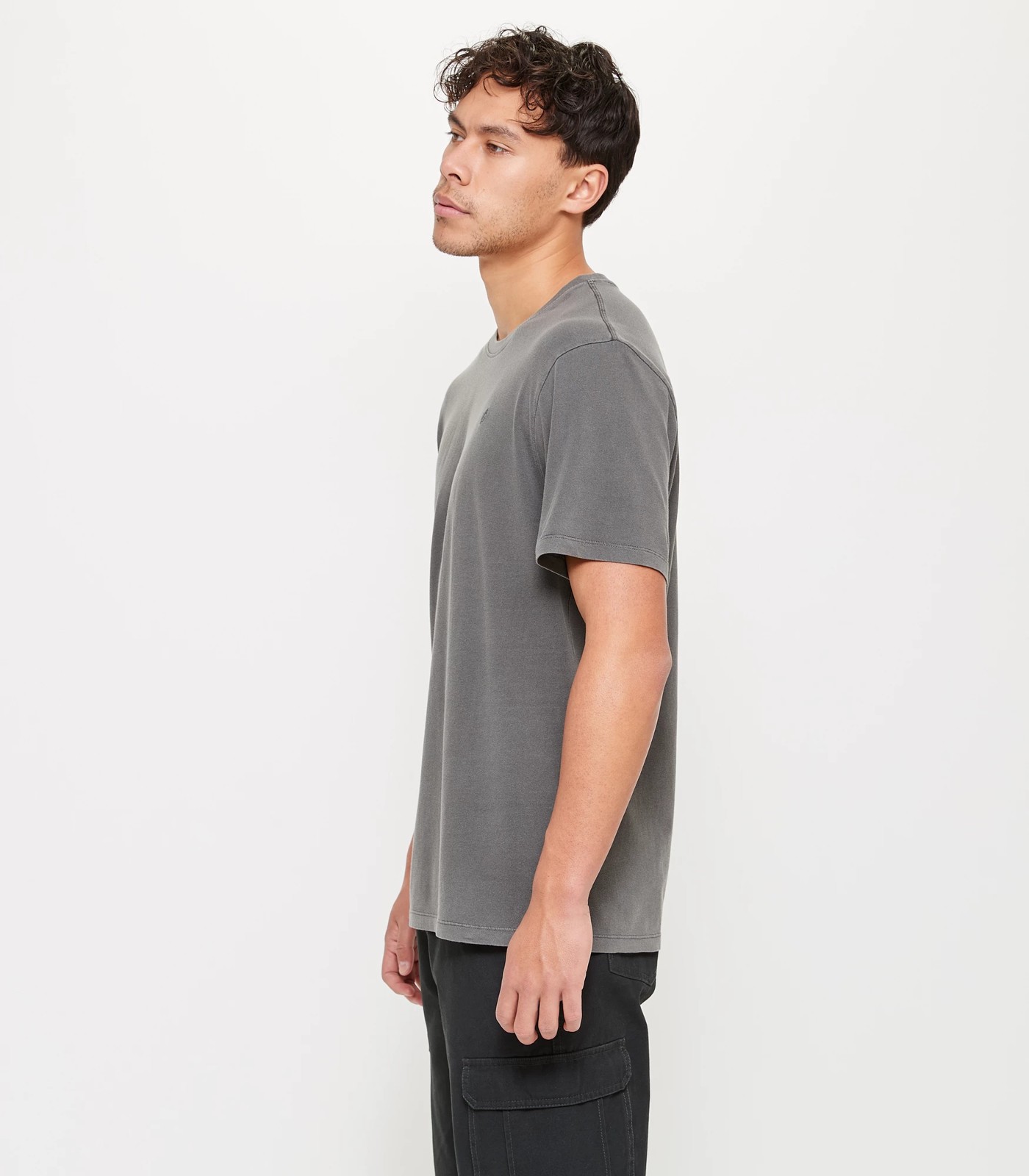 Commons Garment Dye T-Shirt - Charcoal | Target Australia