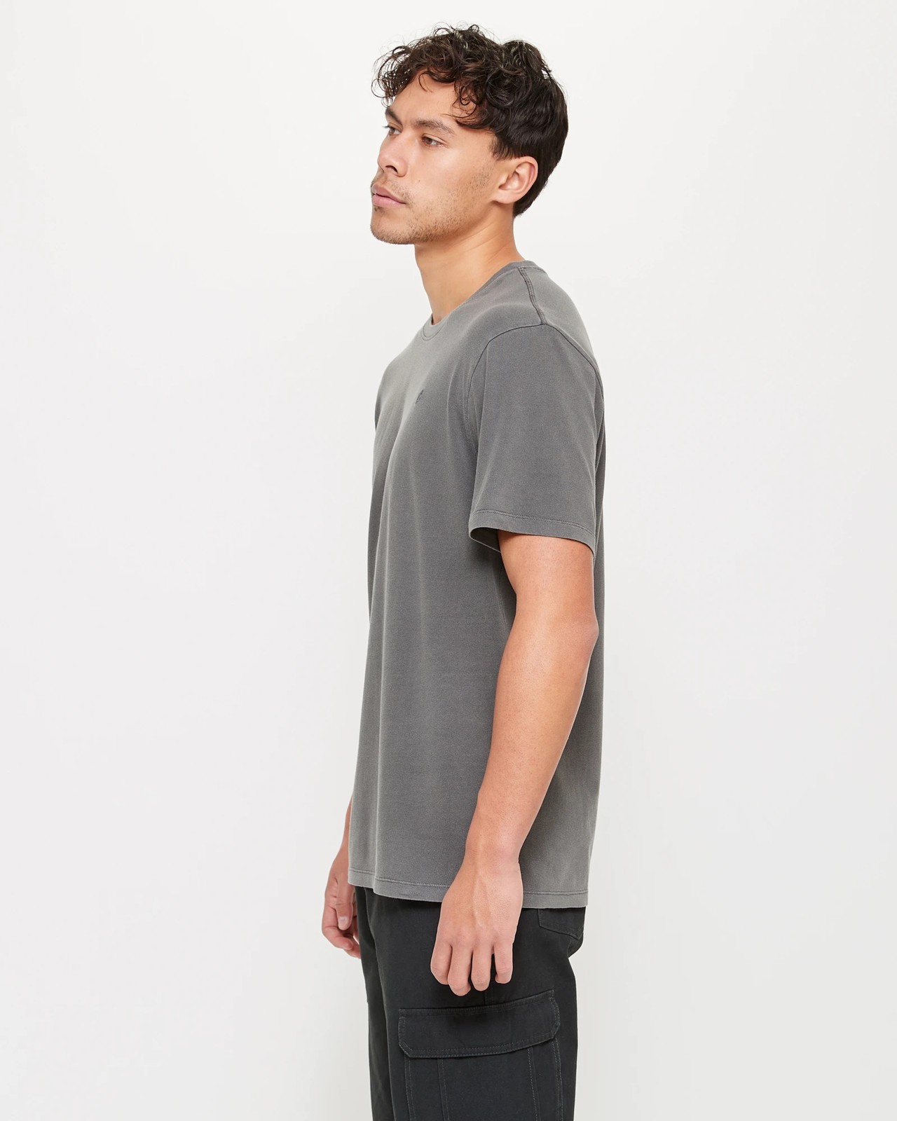 Commons Garment Dye T-Shirt - Charcoal | Target Australia