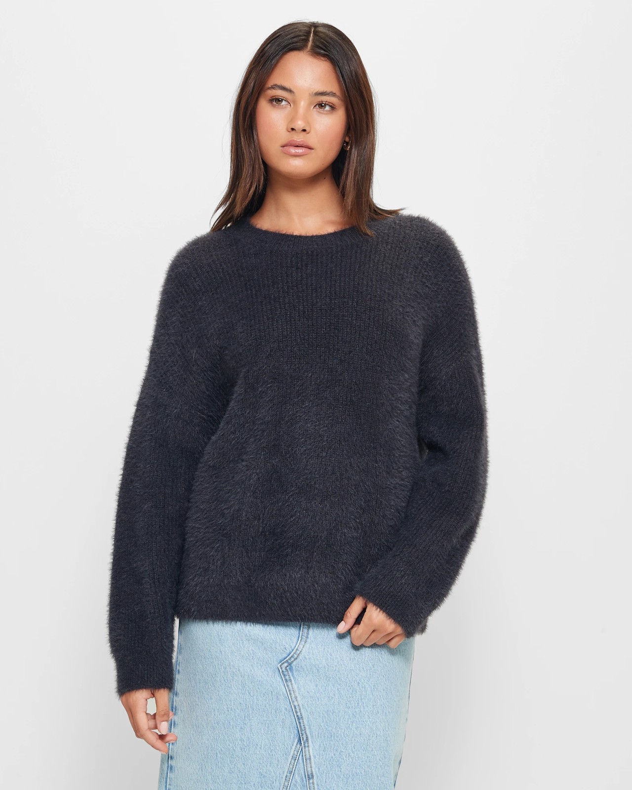 Oversized fluffy jumper best sale