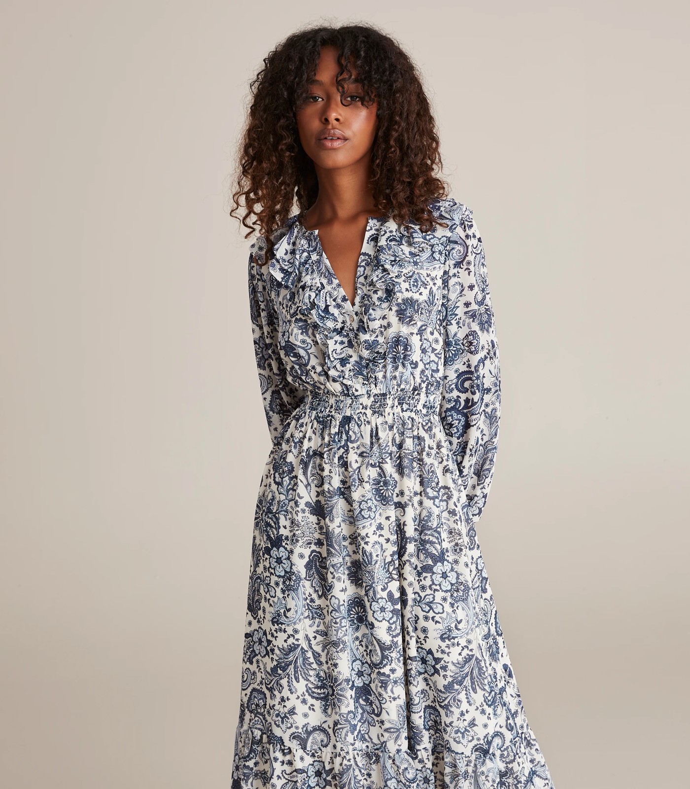 Dannii Minogue Petites Ruffle Midi Dress 2 of 6