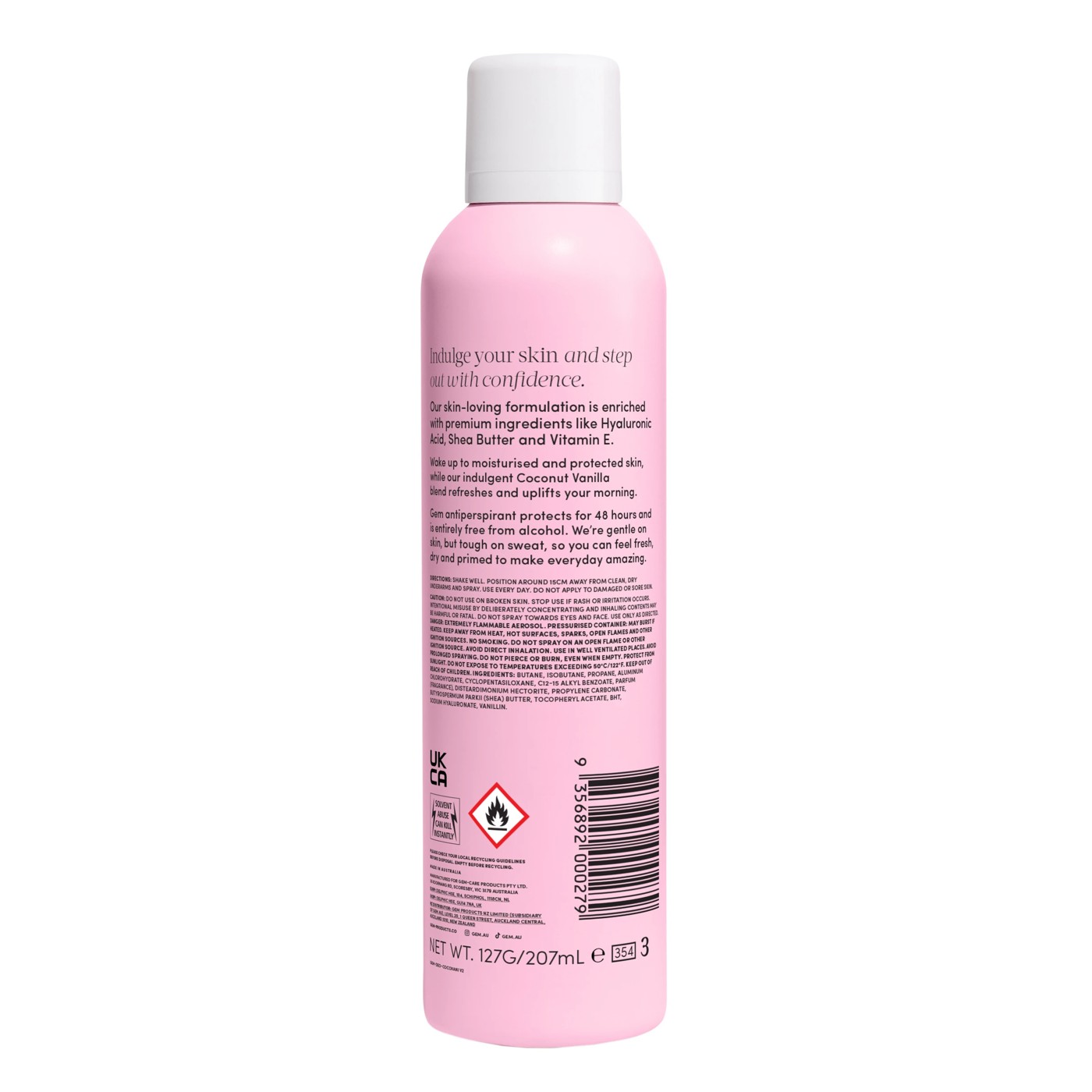 Gem Skin-Loving Deodorant 207ml - Coconut & Vanilla 4 of 6