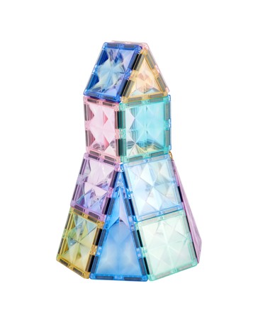 32 Piece Pastel Magnetic Tiles Set - Anko