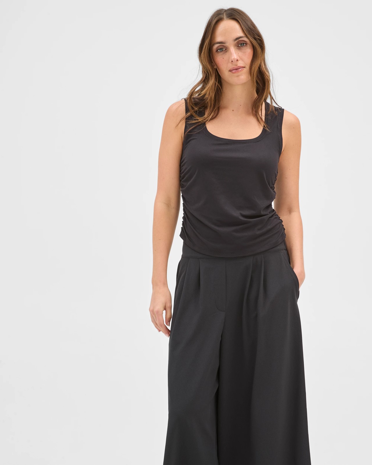 Jacquard Wide Leg Travel Culotte Pants 3 of 6