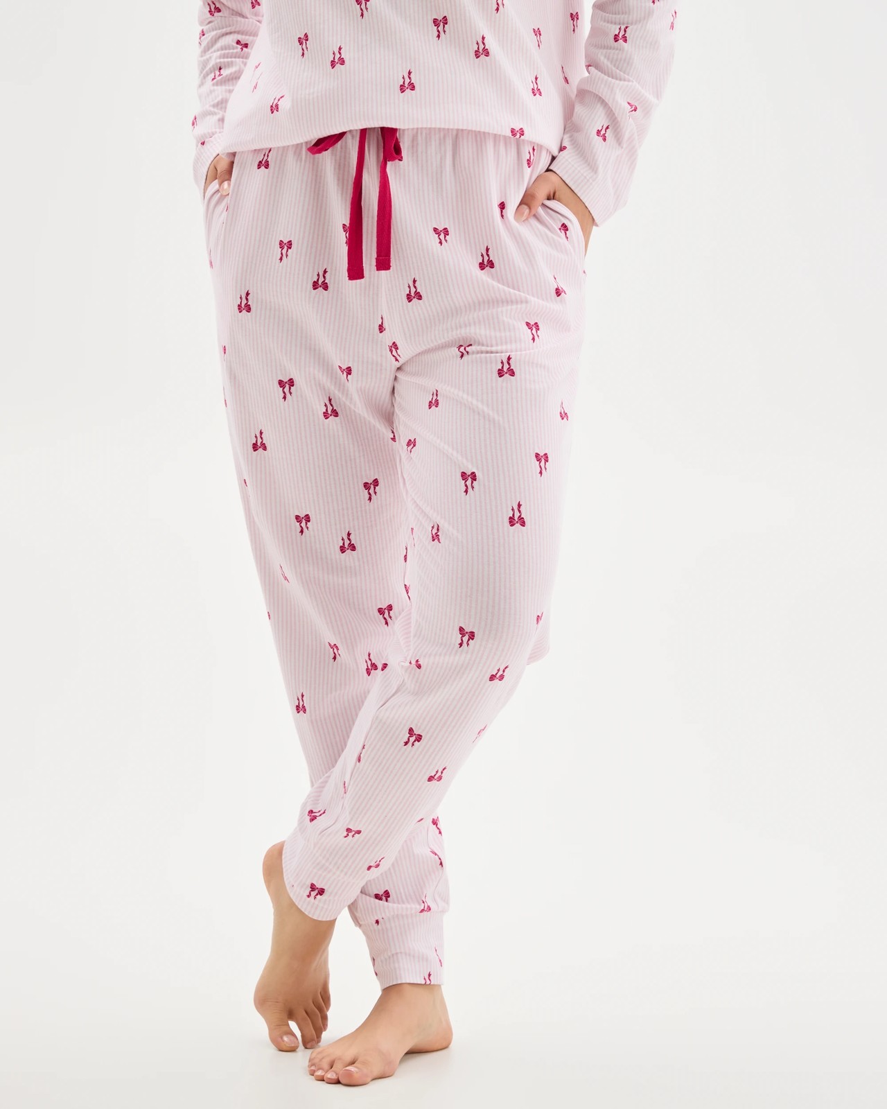 Australian Cotton Printed Sleep Joggers - Bow 2 of 6