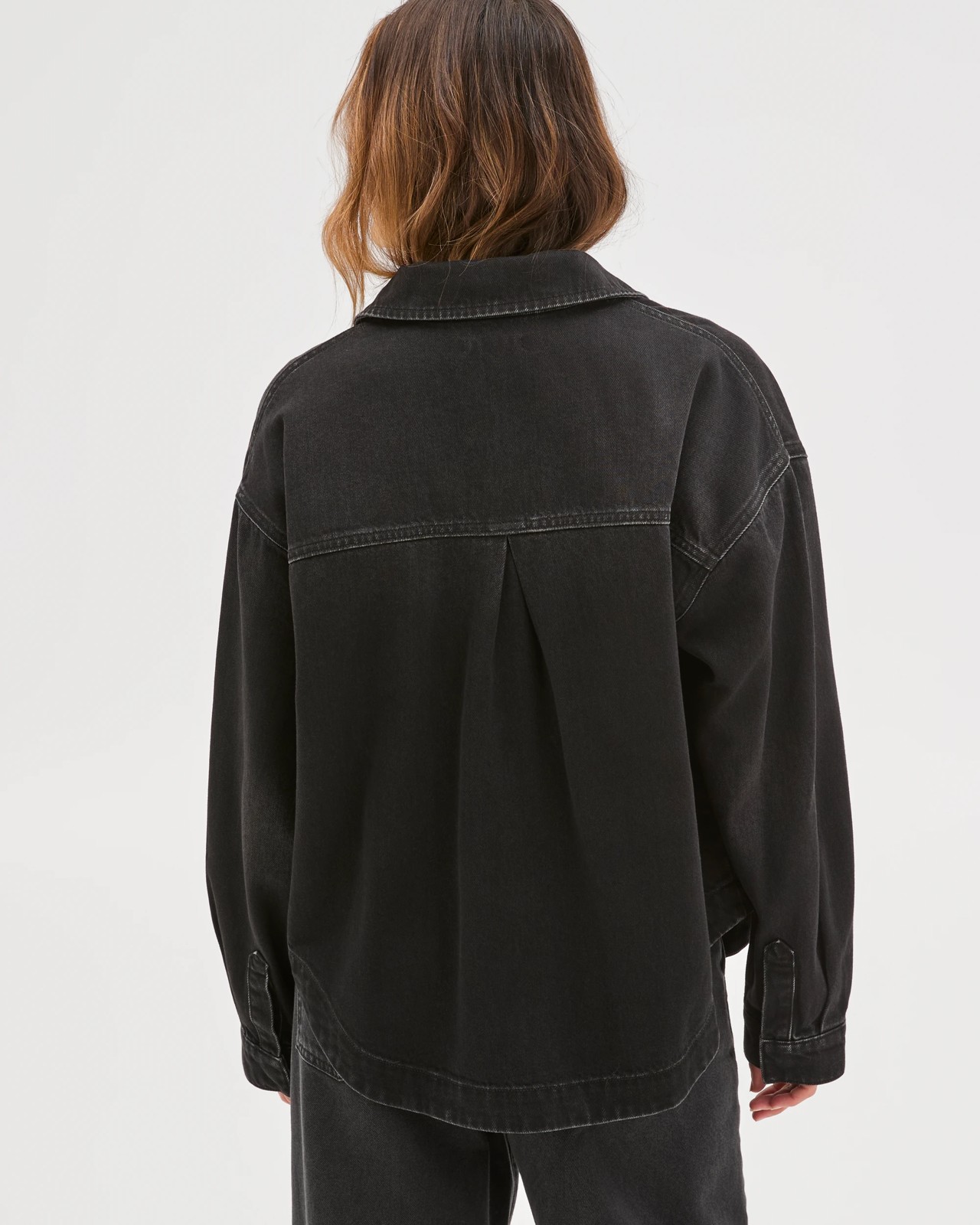 Long Sleeve Denim Shacket 4 of 5