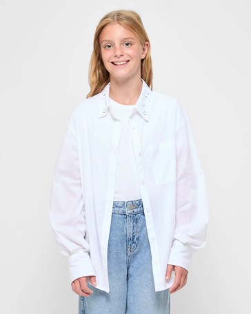 Long Sleeve Buttoned Overshirt