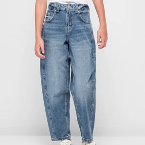 Baby Denim Panel Barrel Leg Jeans thumbnail 2